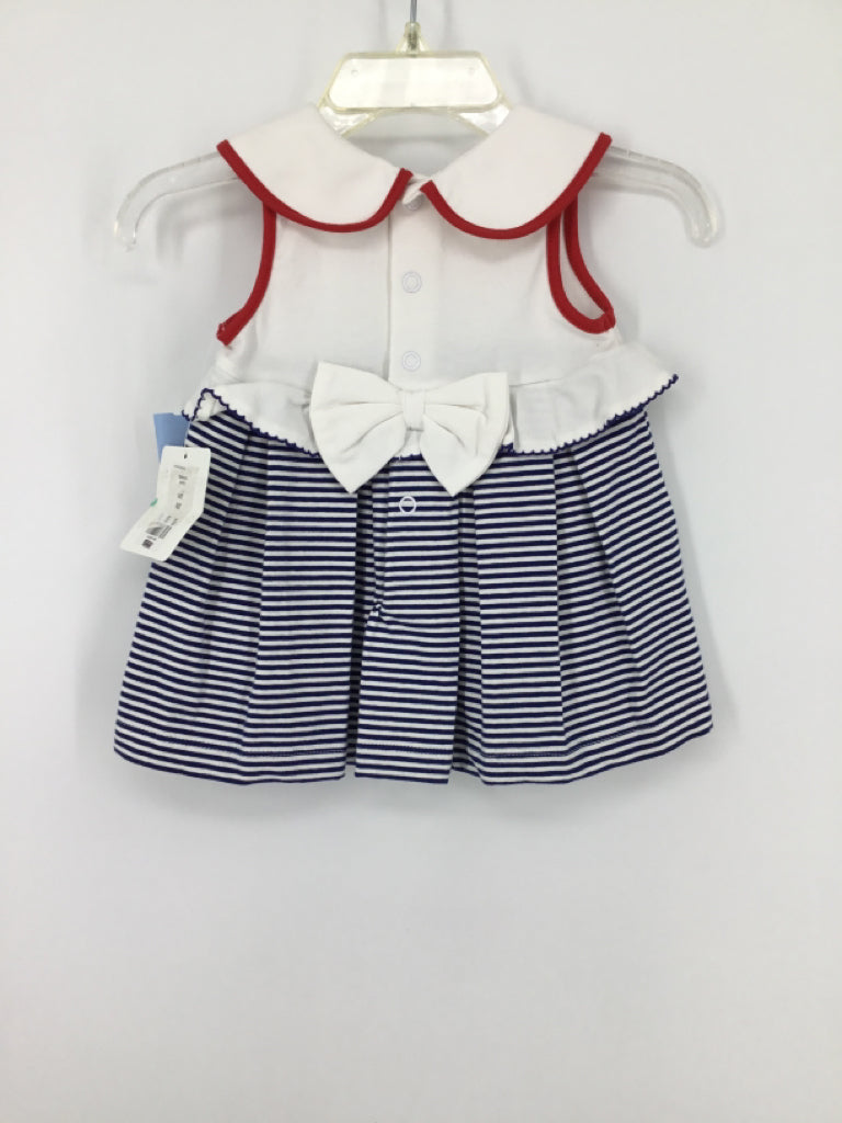 Starting Out Child Size Newborn Navy Dress - girls