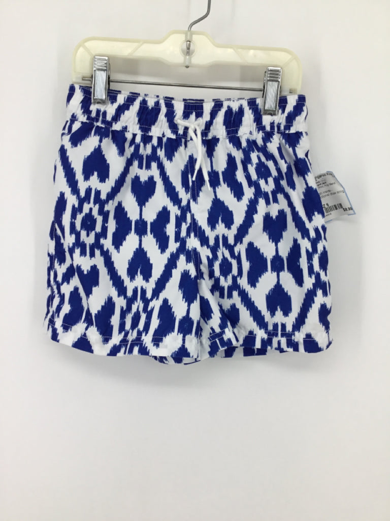 Janie and Jack Child Size 6 Blue Print Swimwear - boys