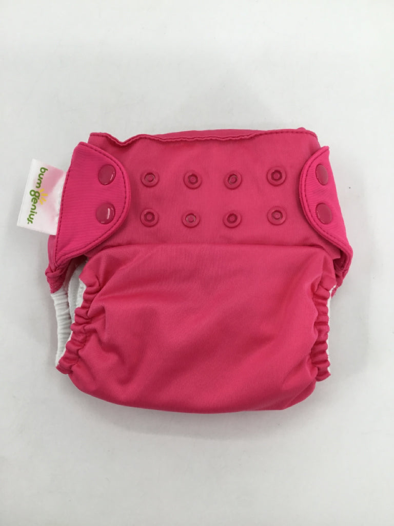 Bum Genius Child Size One Size Pink Solid Free Time Cloth Diaper