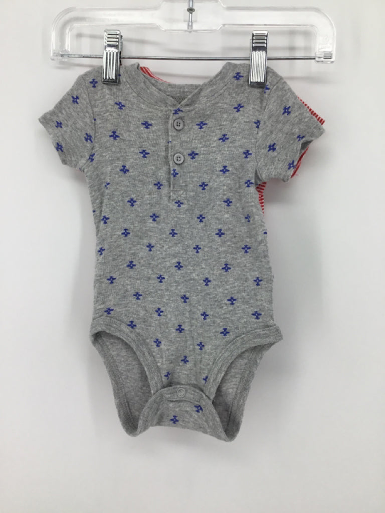 Just One You Made by Carters Child Size 3 Months Gray Onesie