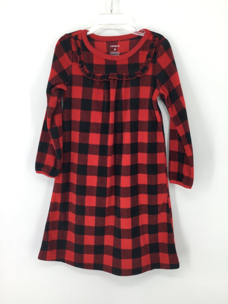 Carter's Child Size 5 Red Pajamas - girls