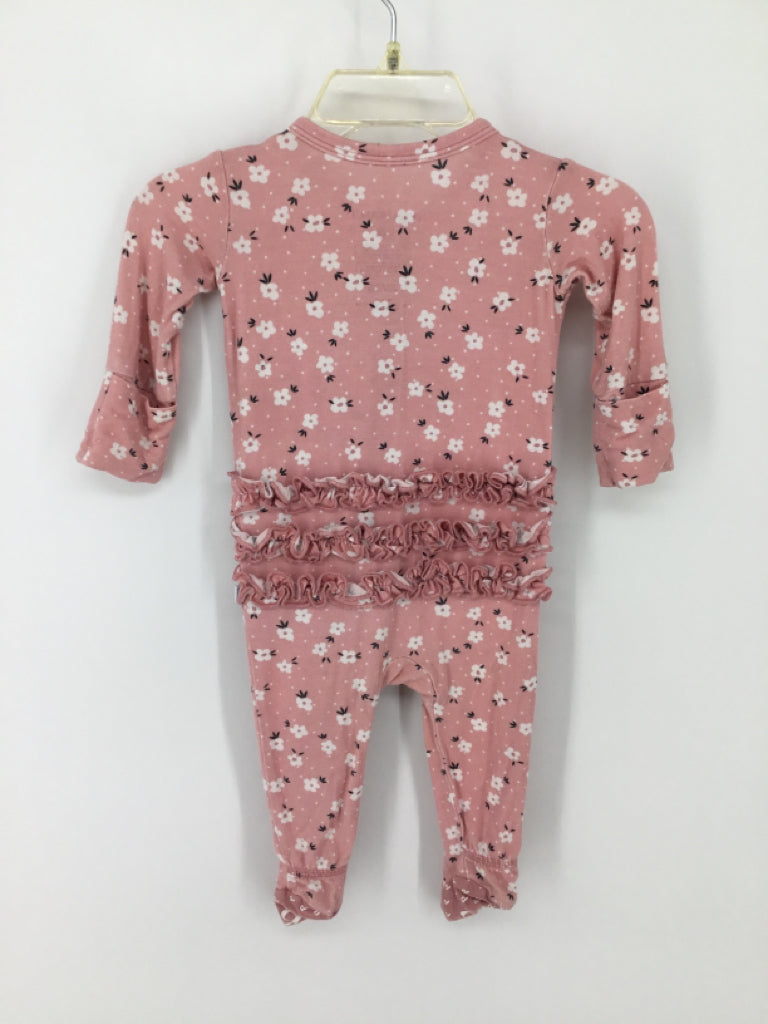 Posh Peanut Child Size Newborn Pink Sleepers