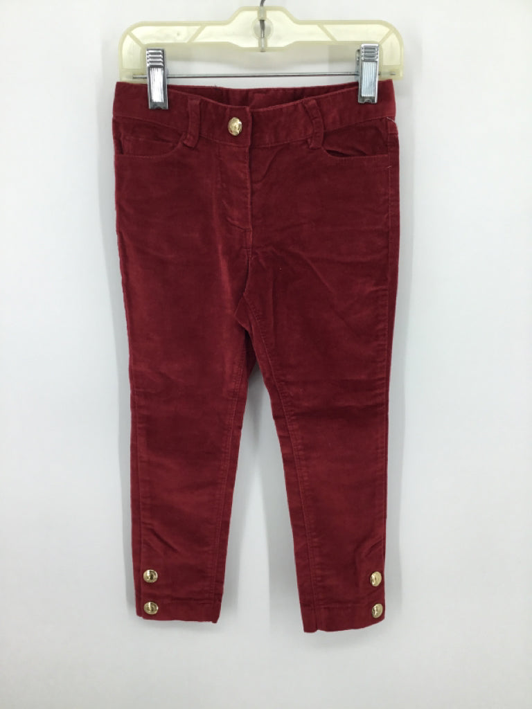 jacadi Child Size 3 Burgundy Pants - girls