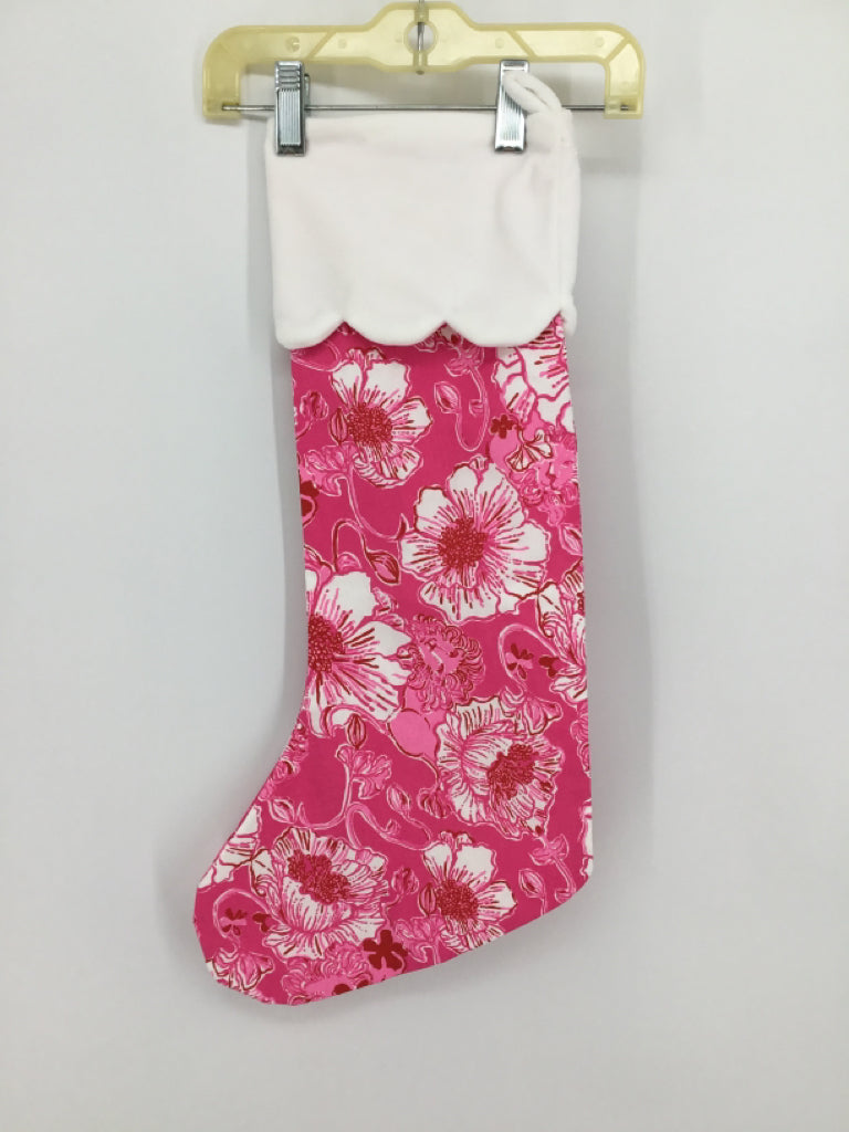 brandless Pink Christmas Stocking