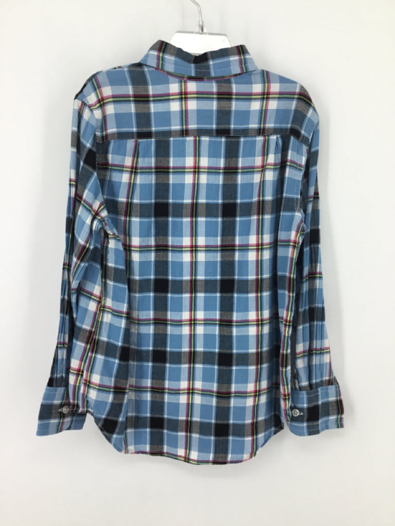 Crewcuts Child Size 6 Blue Plaid Shirt - boys