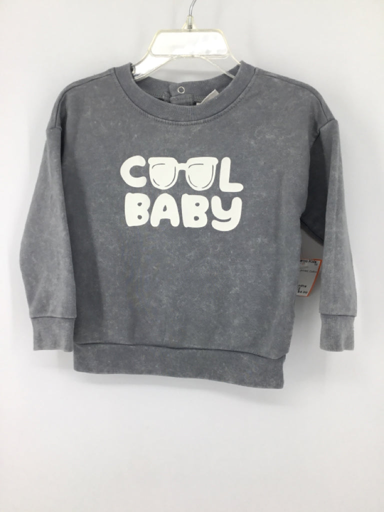Cat & Jack Child Size 18 Months Gray screen printed Shirt - boys