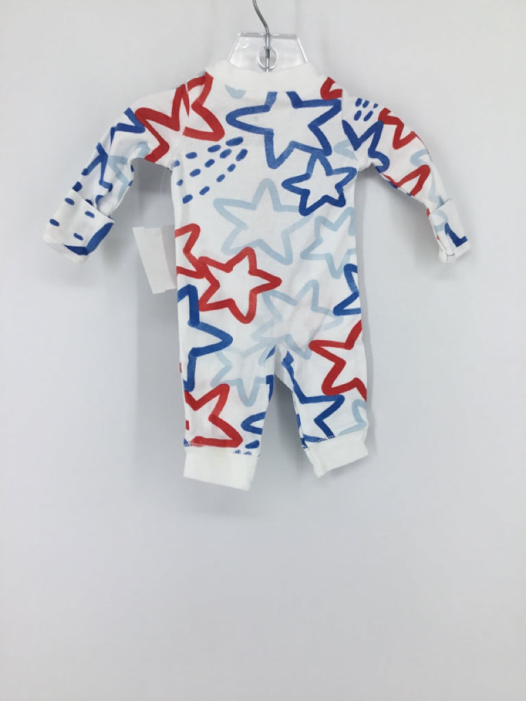 Carter's Child Size Preemie Blue Stars & Stripes Pajamas