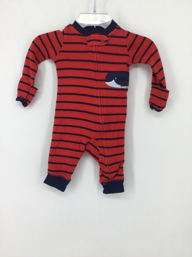Carter's Child Size Newborn Red Stripe Pajamas - boys