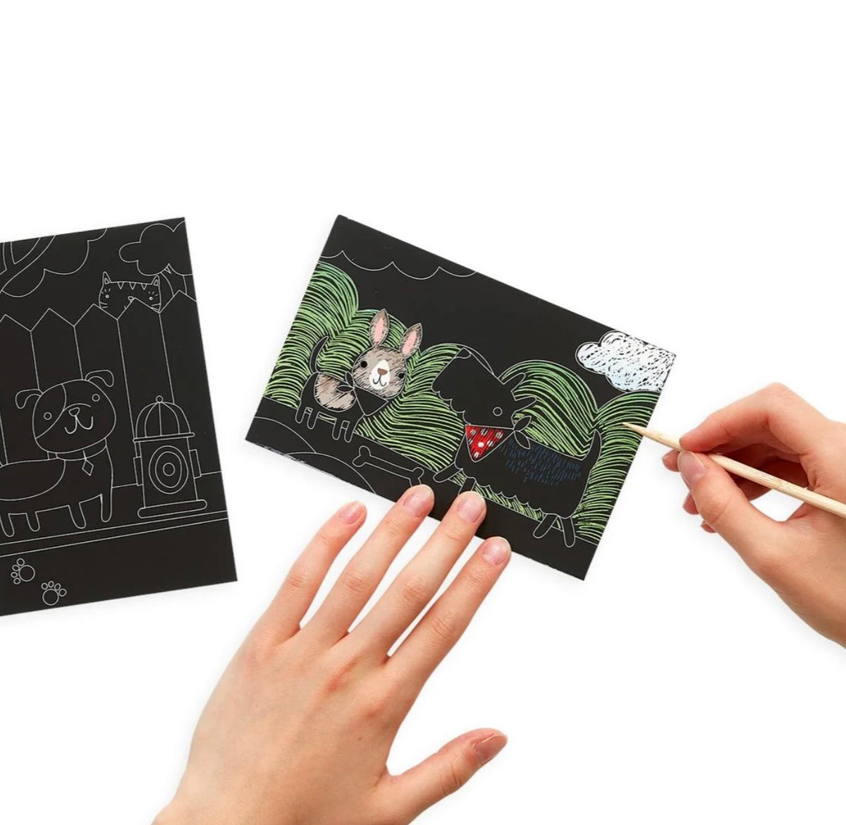 Ooly - Playful Pups Scratch and Scribble Art Kits