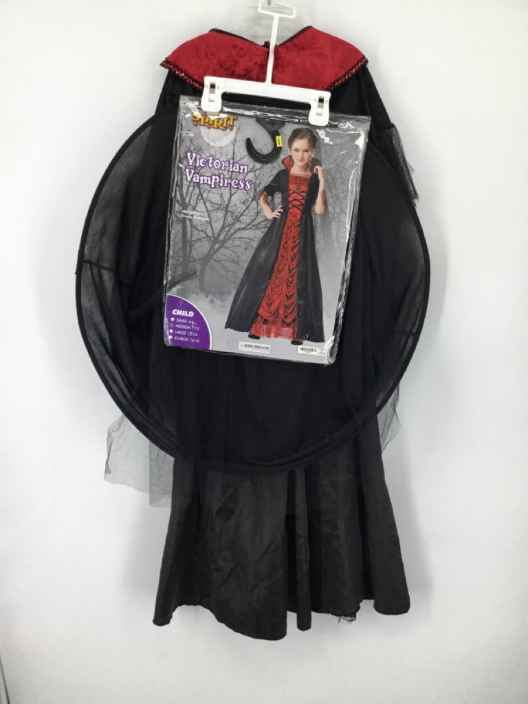 Spirit Child Size 7 Red Victorian Vampiress Halloween Costume