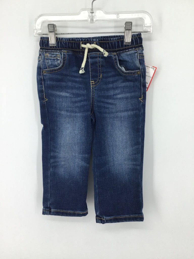 Cat & Jack Child Size 18 Months Blue Solid Jeans - boys