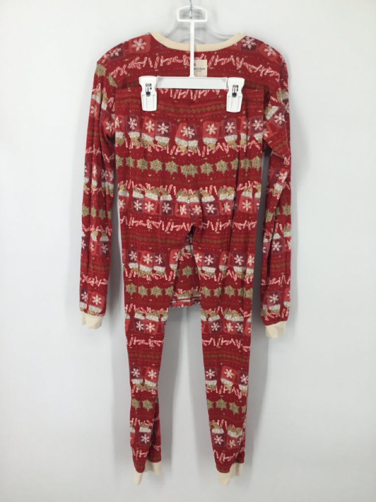 Burt's Bees Baby Child Size 12 Red Christmas Pajamas