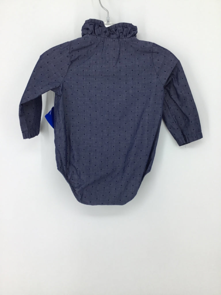 Cat & Jack Child Size 6-9 Months Blue Onesie