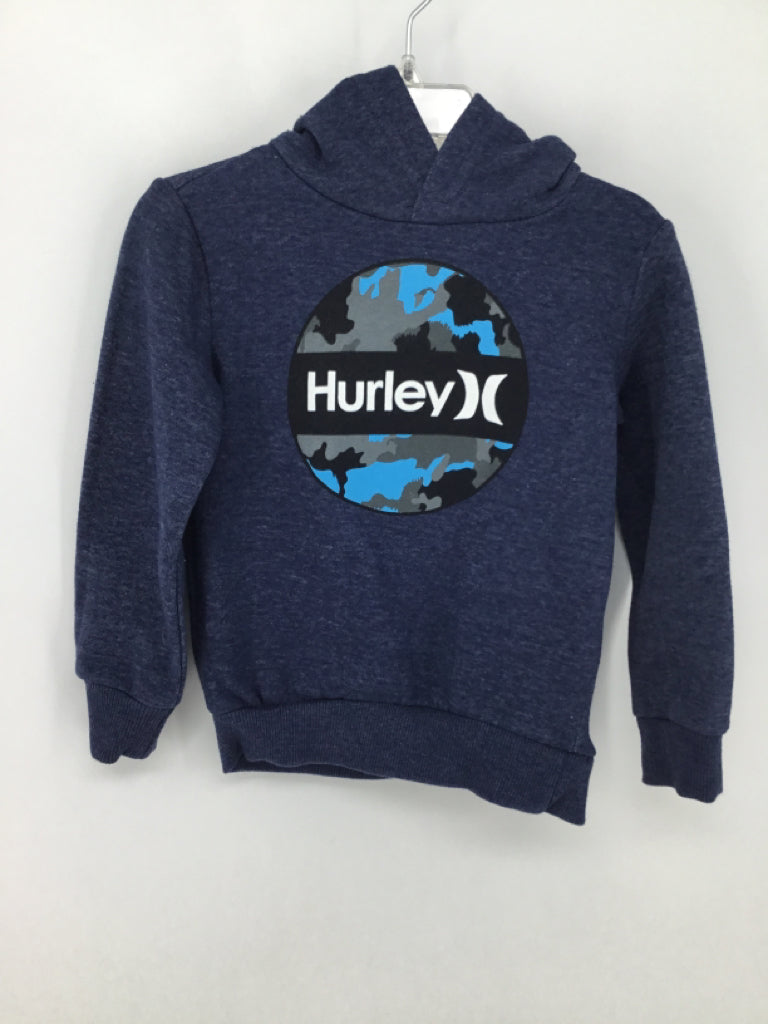 Hurley Child Size 2 Blue screen printed Sweatshirt - boys