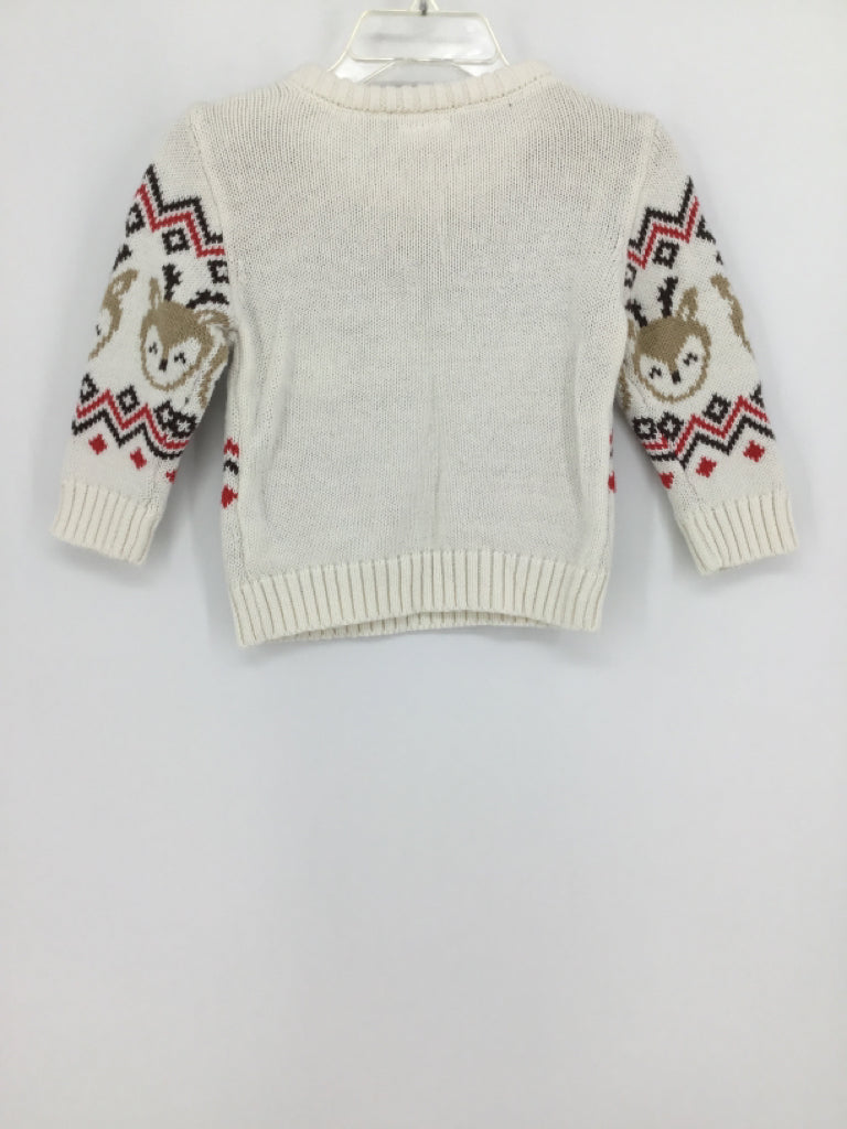 Holiday Time Child Size 12 Months White Christmas Sweater