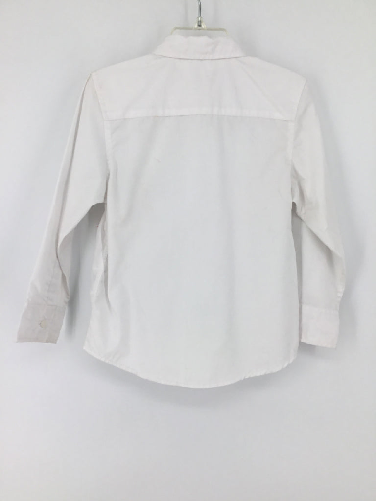 H & M Child Size 4 White Solid Shirt - boys