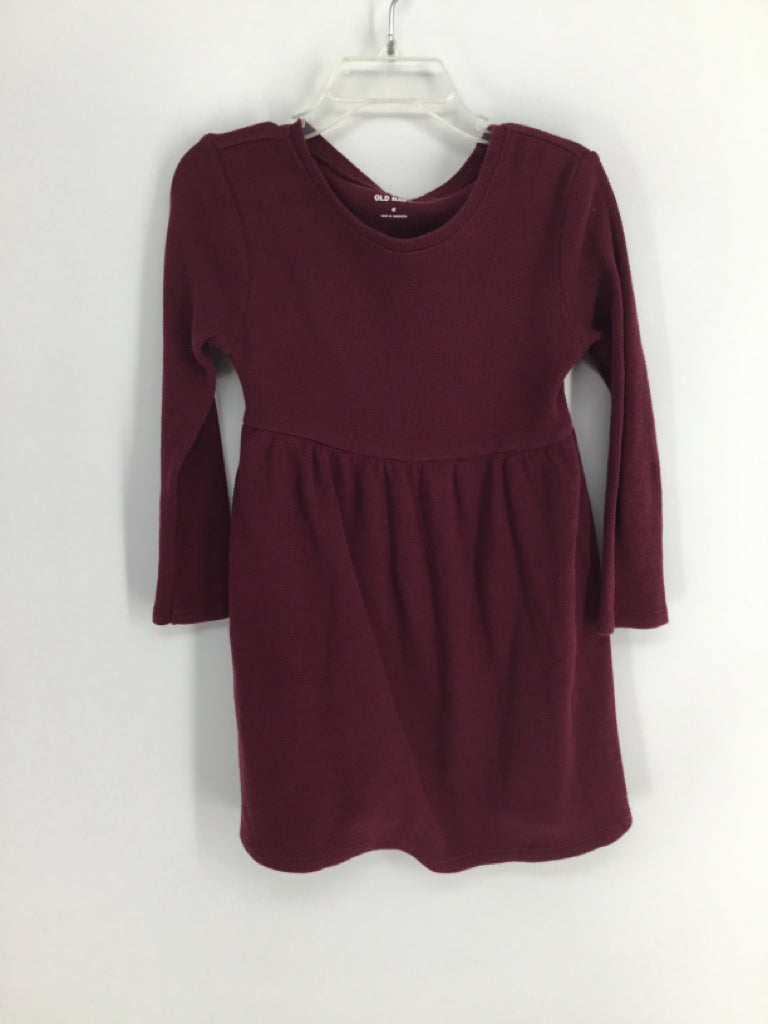 Old Navy Child Size 4 Burgundy Dress - girls