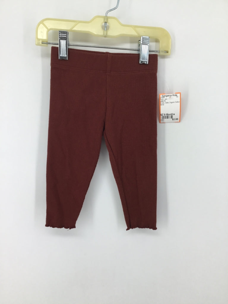 Little Co Child Size 9 Months Brown Pants - girls