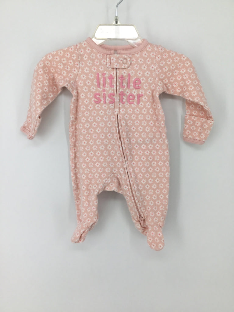 Just One You Made by Carters Child Size Newborn Pink Sleepers