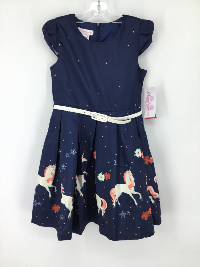 Bonnie Baby Child Size 10 Navy Dress - girls