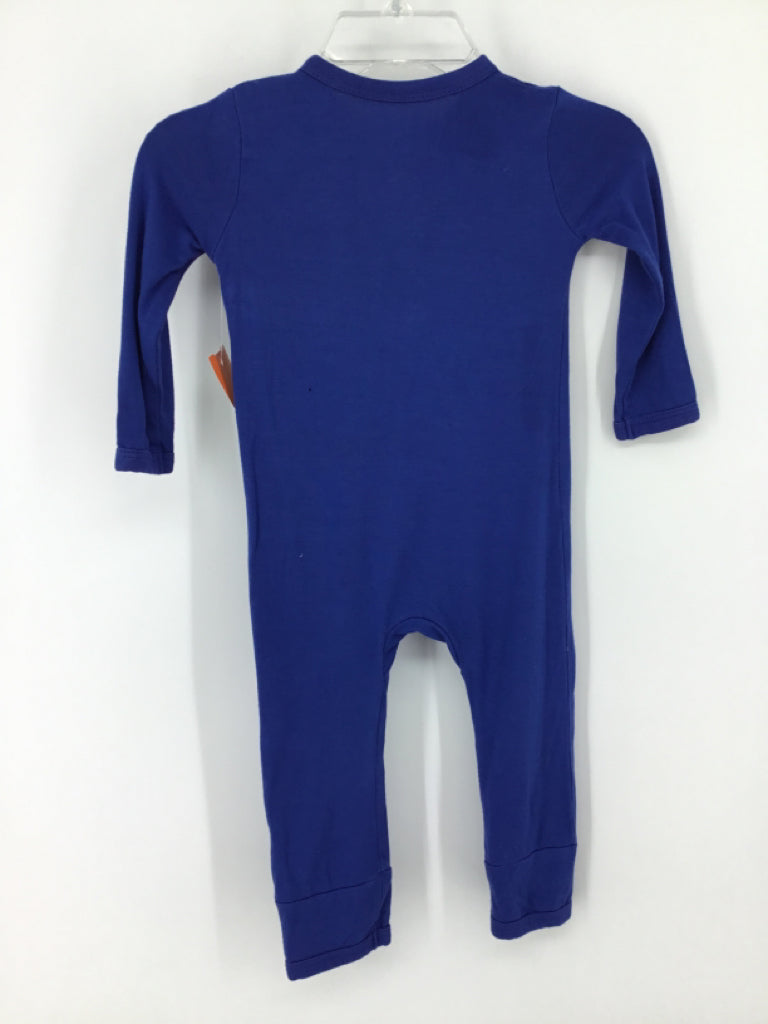 Kyte Child Size 3-6 Months Blue Solid Pajamas - boys