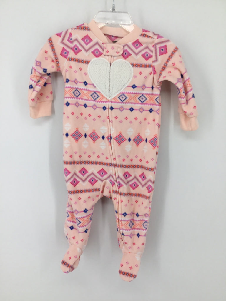Carter's Child Size 6 Months Pink Sleepers