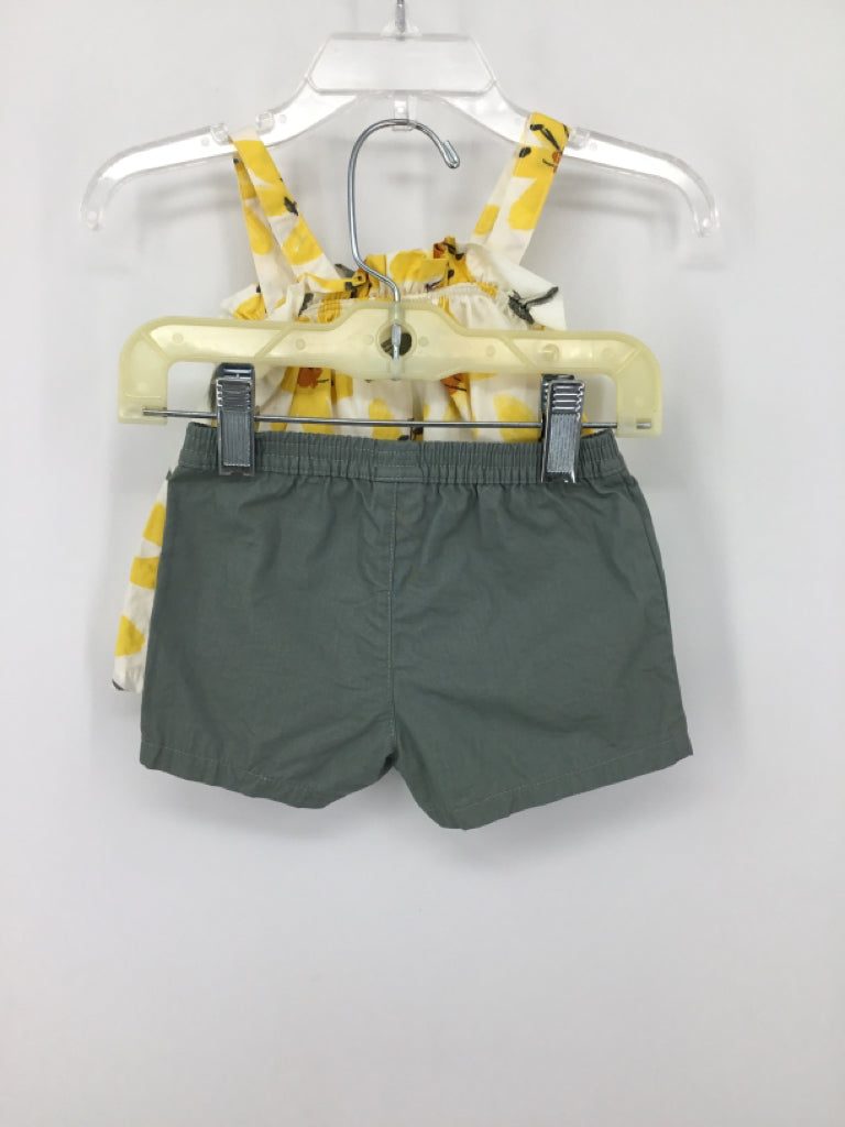 Just One You Made by Carters Child Size 3 Months Yellow Outfit - girls