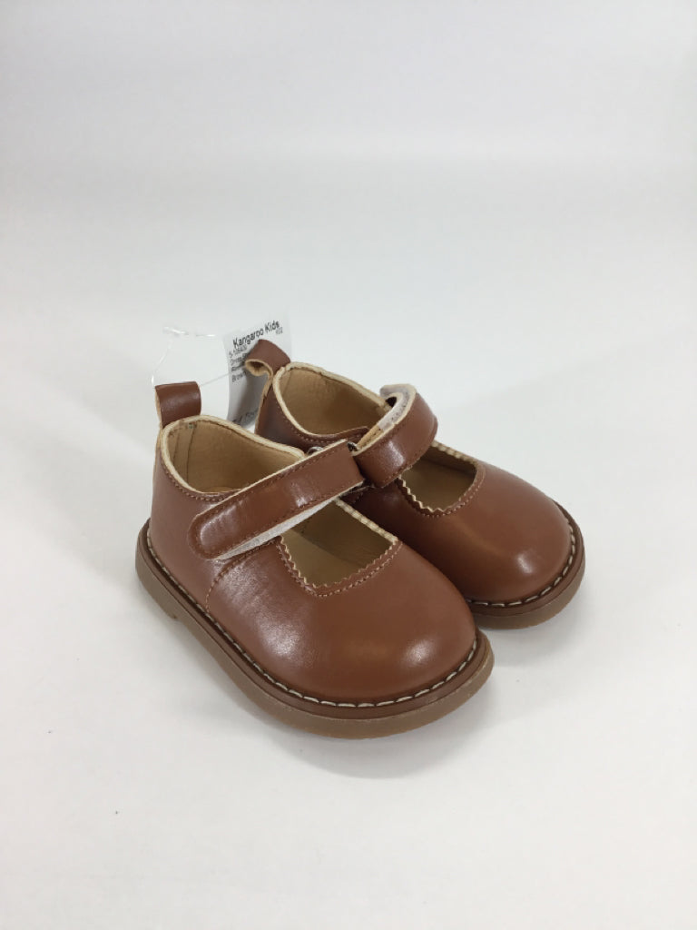 First Steps Child Size 4 Toddler Brown Dress Shoes