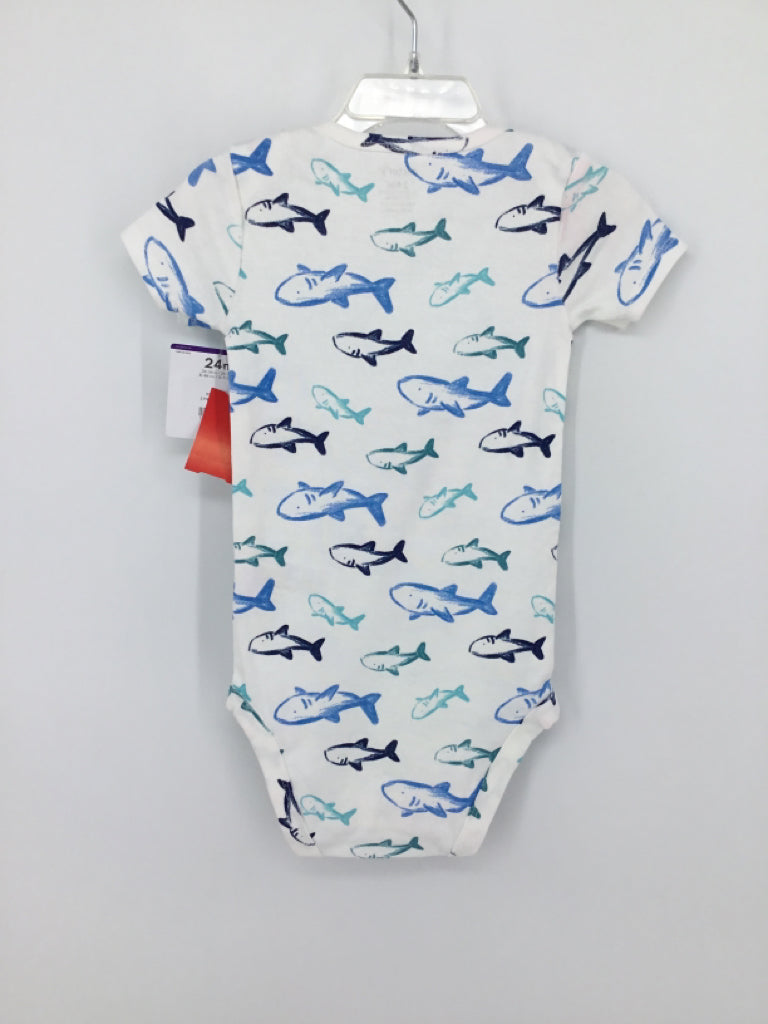 Carter's Child Size 24 Months White Onesie