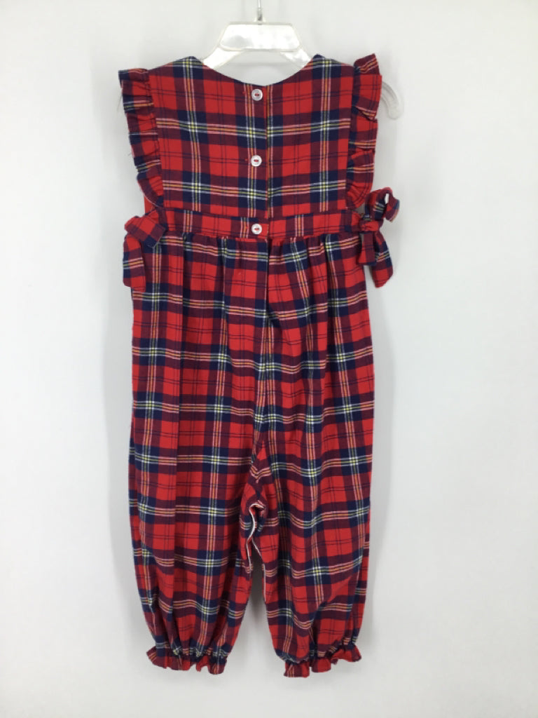 b Bella Bliss Child Size 24 Months Red Outfit - girls