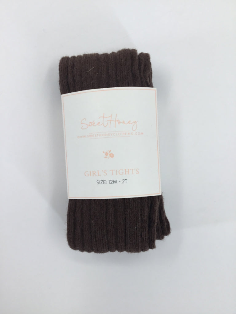 Sweet Honey Child Size 12-24 Months Brown Tights - girls