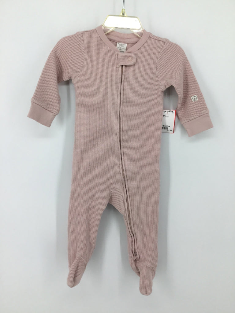 Little Planet Child Size 9 Months Pink Sleepers