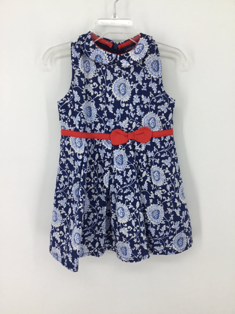 Andy & Evan Child Size 18-24 Months Navy Dress - girls