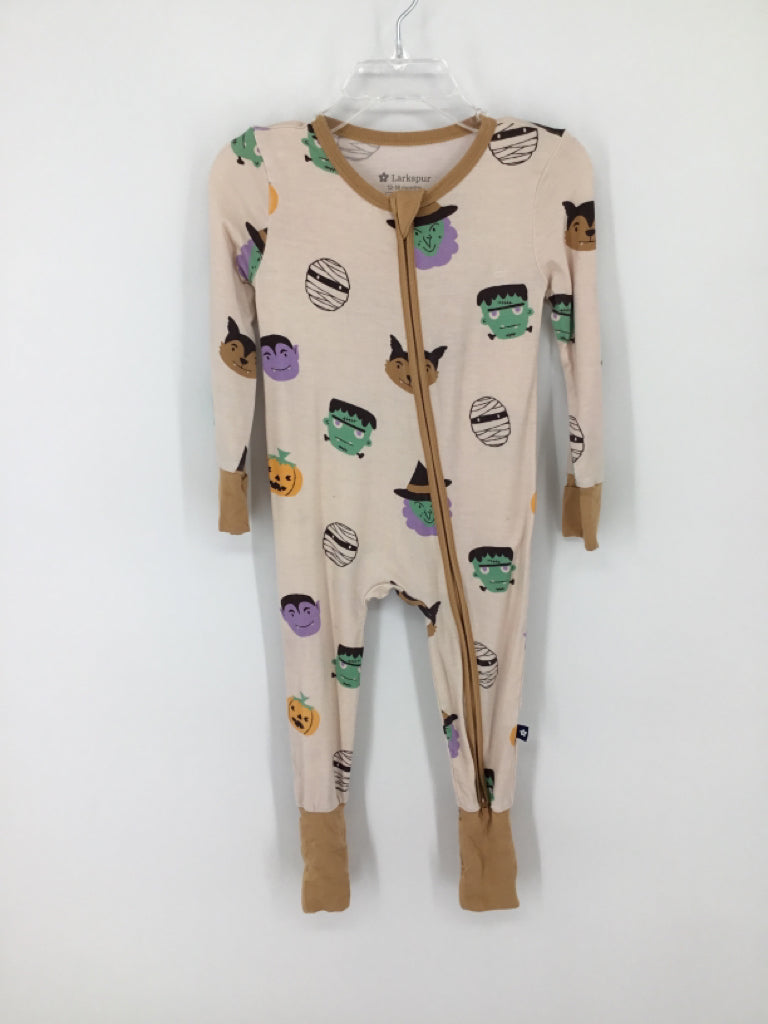Larkspur Child Size 12-18 Months Tan Halloween Pajamas