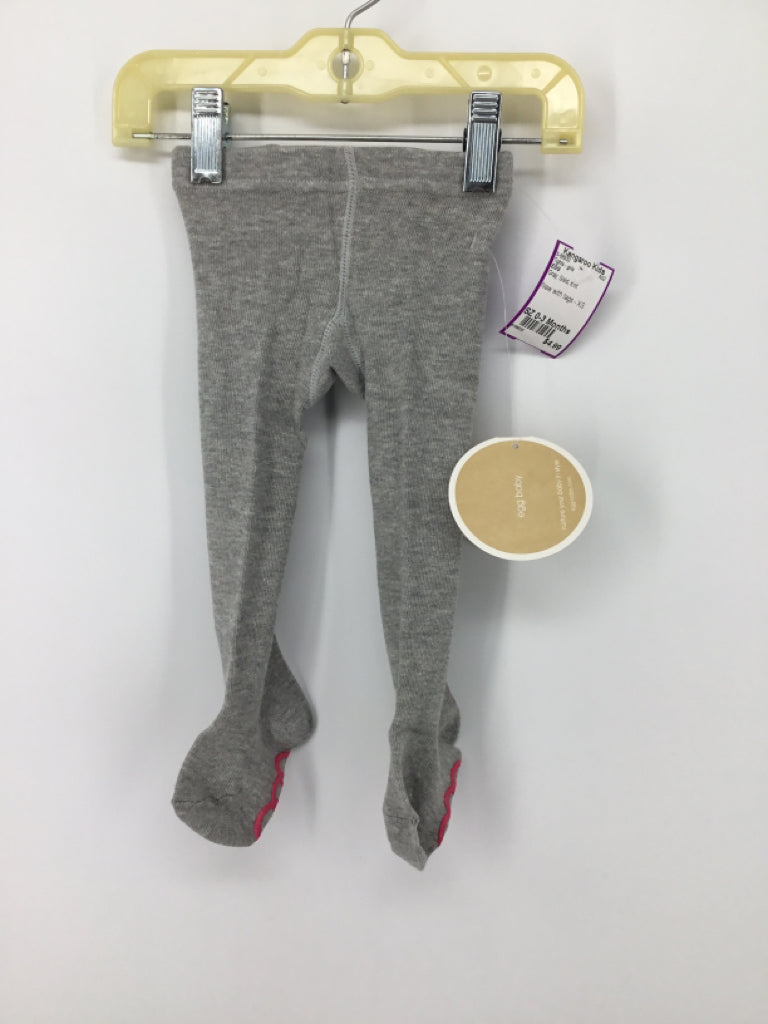 EGG Child Size 0-3 Months Gray Tights - girls