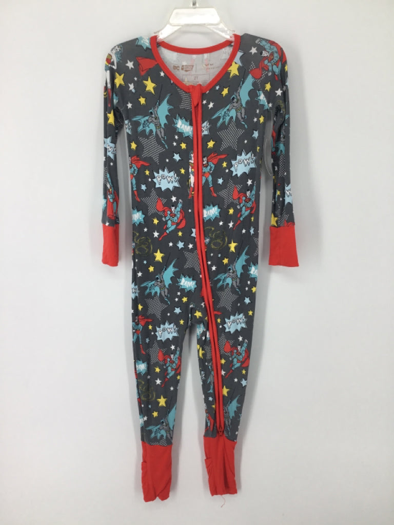 Little Sleepies Child Size 2 Gray Character Pajamas - boys