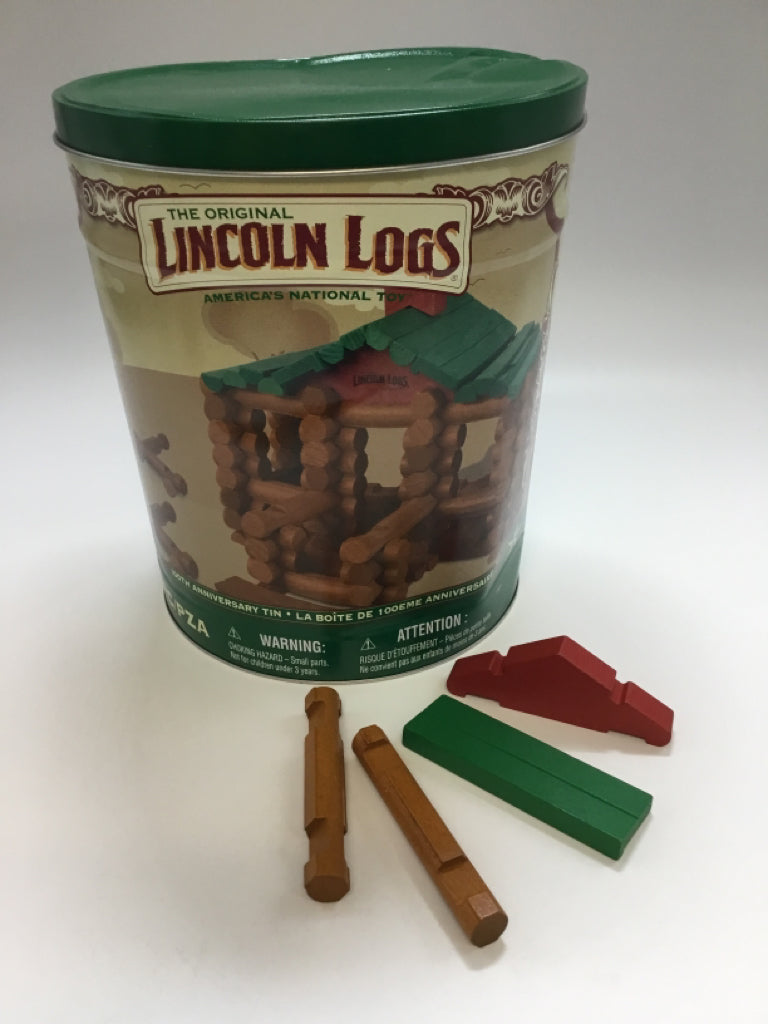 Lincoln Logs 100th Anniversary Tin