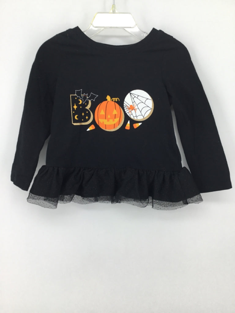 Cat & Jack Child Size 2 Black Halloween Shirt