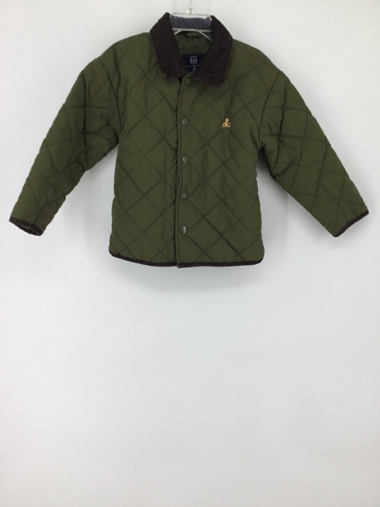 Baby Gap Child Size 4 Green Solid Jacket - boys