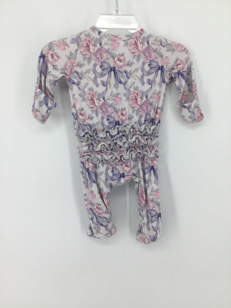 Caden Lane Child Size Newborn Purple Sleepers