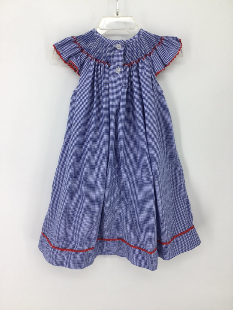 Silly Goose Child Size 24 Months Blue Stars & Stripes Dress