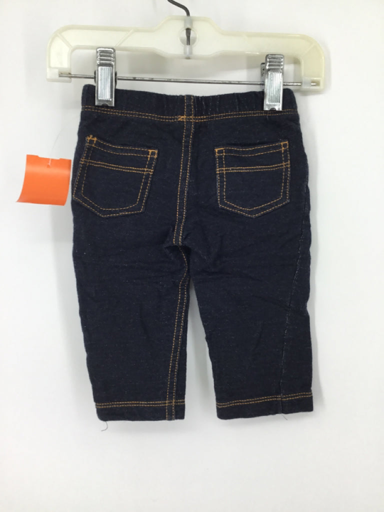 Carter's Child Size 6 Months Blue Solid Pants - boys