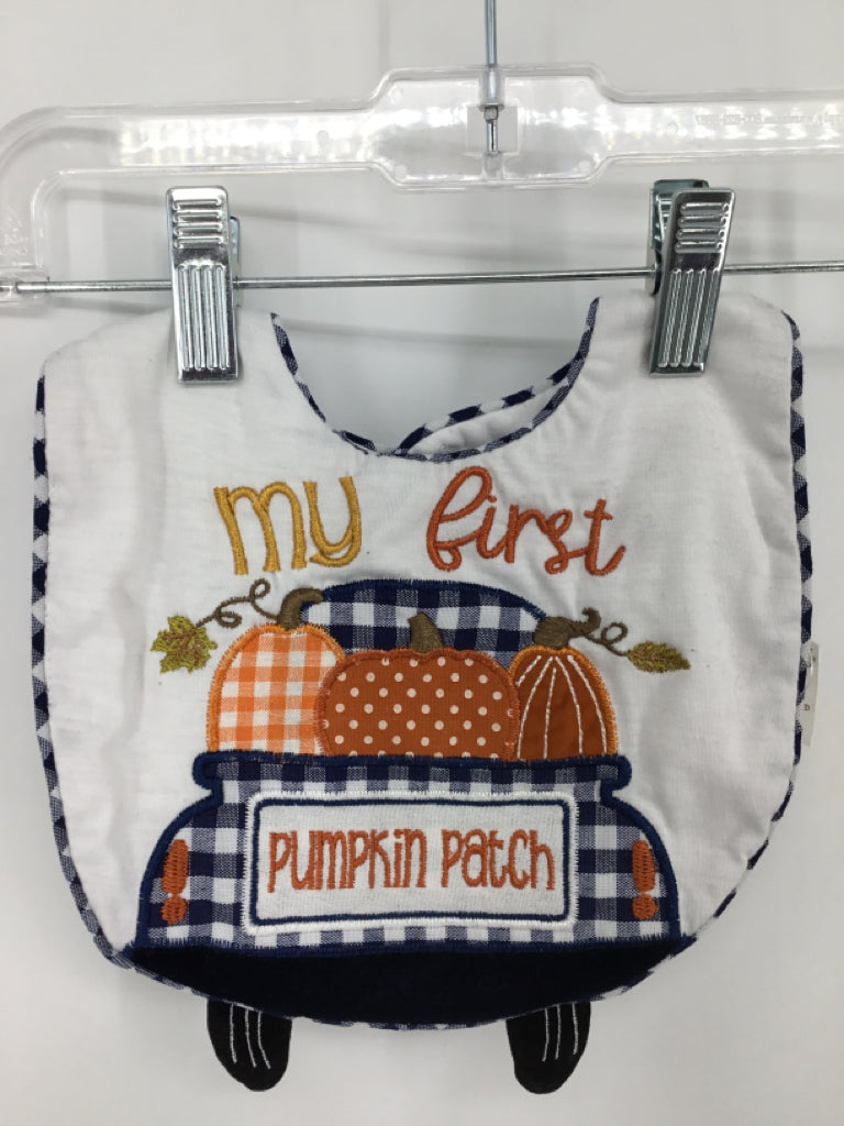 brandless Child Size 0-6 Months White Halloween Bib