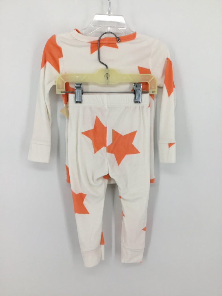 Cat & Jack Child Size 2 Orange Stars Pajamas - boys