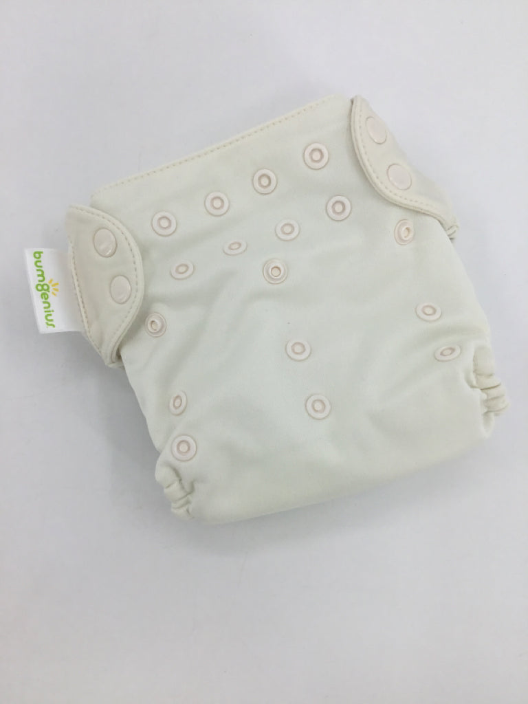 Bum Genius Child Size One Size Cream Solid Free Time Cloth Diaper
