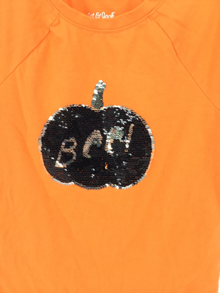 Cat & Jack Child Size 7 Orange Halloween T-Shirt