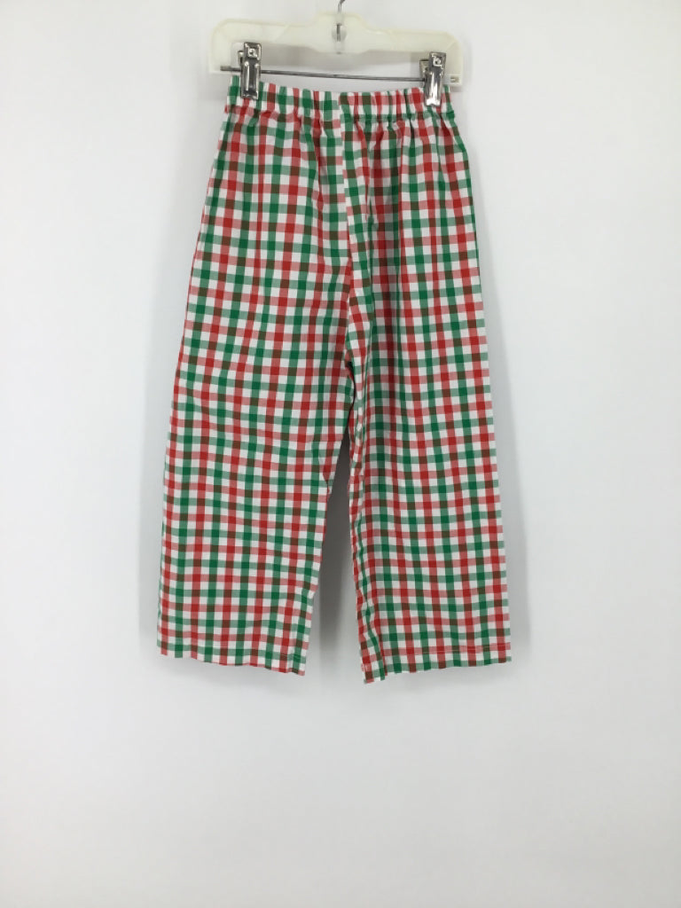 brandless Child Size 5 Green Gingham Pants - boys