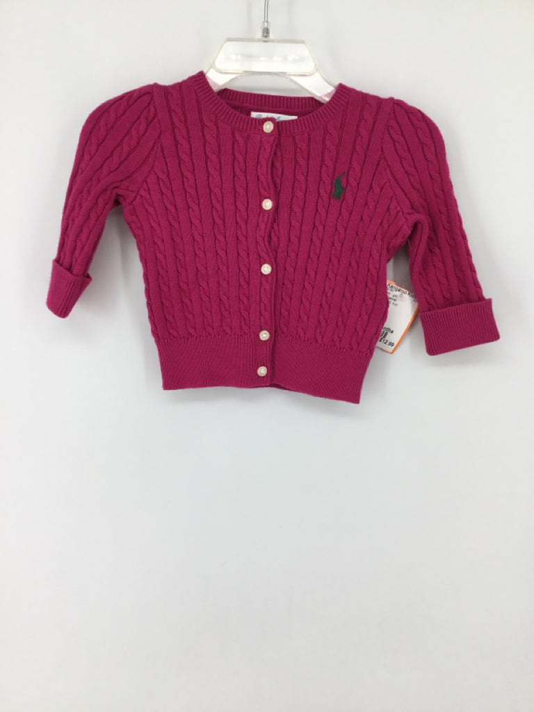 Ralph Lauren Child Size 6 Months Pink Sweater - girls