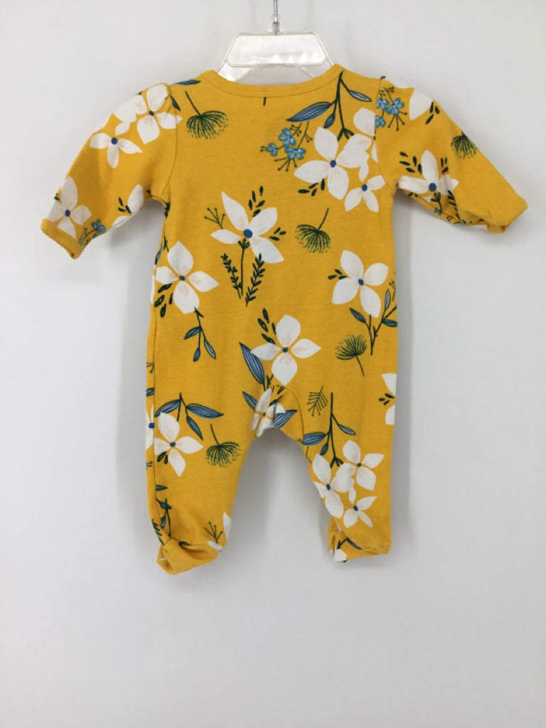 Carter's Child Size 3 Months Yellow Sleepers