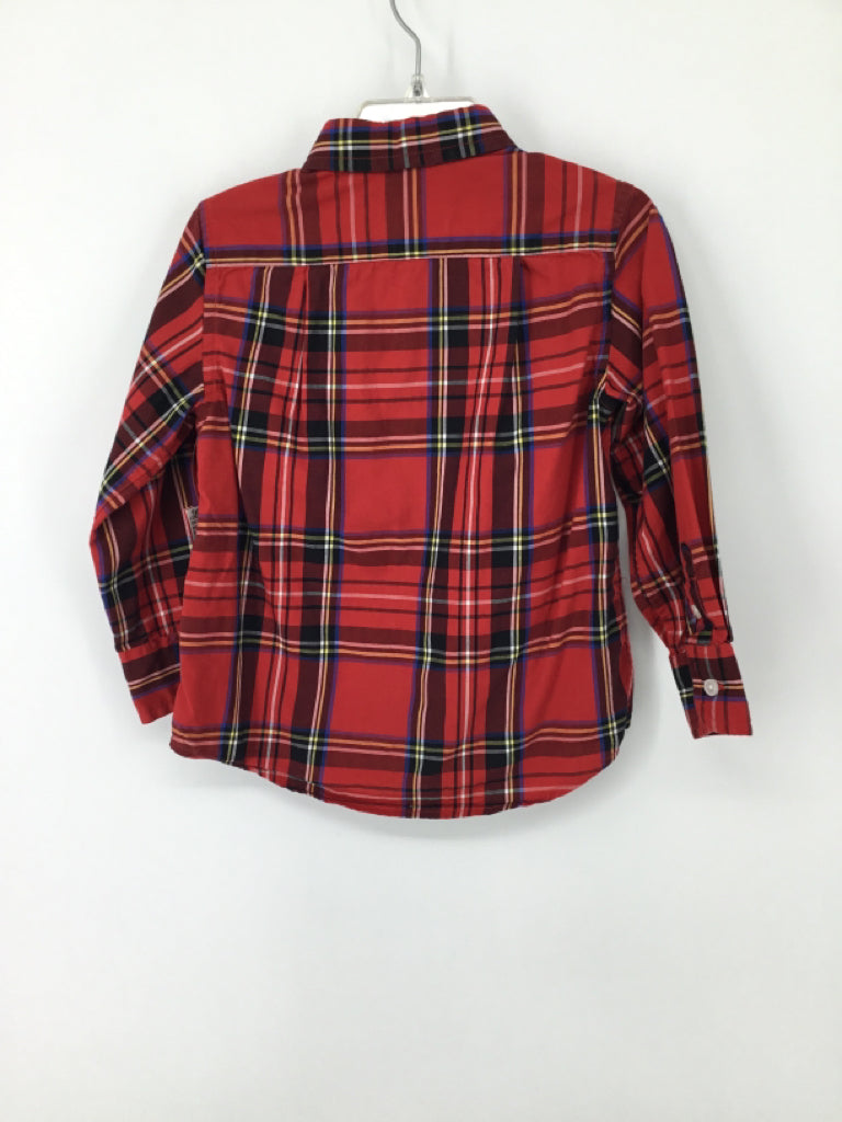 Crewcuts Child Size 2 Red Plaid Shirt - boys